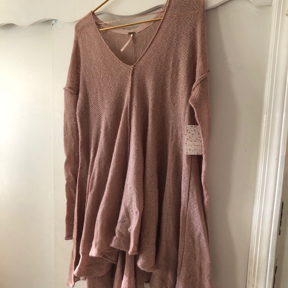 Free People Flowy Long Sweater